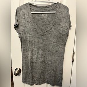 Women’s Gray XL V-neck T-Shirt